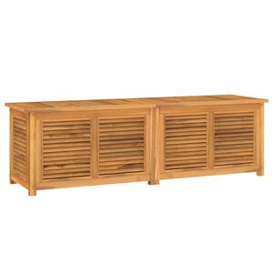 vidaXL Tuinbox met zak 175x50x55 cm massief teakhout