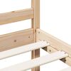 vidaXL Bedframe met hoofdbord massief hout