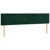 vidaXL Hoofdborden 160x5x78/88 cm fluweel donkergroen