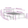 vidaXL Bedframe zonder matras met hoofdbord grenenhout 120x190 cm