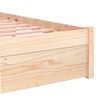 vidaXL Bedframe massief hout 75x190 cm