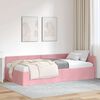vidaXL Hoekbedframe met hoofdeinde Roze 80 cm x 200 cm Fluweel
