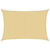 vidaXL Zonnezeil 4x3 m 100% polyester oxford zandkleurig