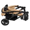 vidaXL Kinderwagen met 3 wielen staal taupe en zwart