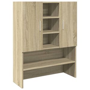 vidaXL Wasmachinekast 70,5x24x90 cm sonoma eikenkleurig
