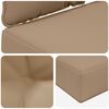 vidaXL Buiten bankkussen 2 pcs Taupe Polyester