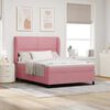 vidaXL Boxspringbed met matras Roze 190 x 140 cm Fluweel