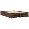 vidaXL Bedframe zonder matras bewerkt hout bruin eikenkleur 140x190 cm