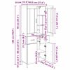 vidaXL Hoge kast met lade 2 pcs Artisan Eiken Bewerkt hout