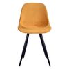 LABEL51 Eetkamerstoelen 2 st Capri 46x56x88 cm okerkleurig