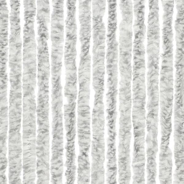 Travellife Vliegengordijn Chenille Rain 185x56 cm grijs en wit