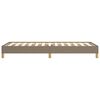 vidaXL Bedframe zonder matras 100x200 cm stof taupe