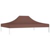 vidaXL Partytentdak 270 g/m&sup2; 4x3 m bruin