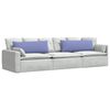 vidaXL Sofa Kussens 2 stuks Blauw 120 x 40 cm Stof