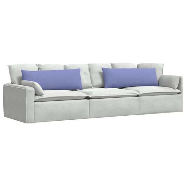 vidaXL Sofa Kussens 2 stuks Blauw 120 x 40 cm Stof