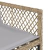 vidaXL 15-delige Tuinset met kussens poly rattan gemengd beige