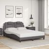 vidaXL Bedframe "Viana" zonder matras kunstleer grijs 140x190 cm