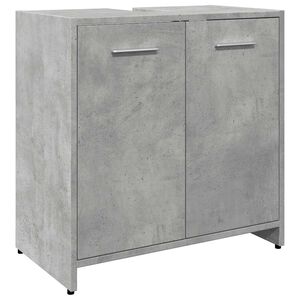 vidaXL Wastafelkast 60x33x60 cm bewerkt hout betongrijs