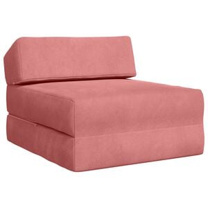 vidaXL Vouwbare Bankbed Roze 60 x 70 x 41 cm Stof