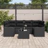 vidaXL Tuin Sofa Set Zwart 55 x 55 x 37 cm poly rattan