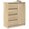 vidaXL Dressoir met lades 71x35x84 cm spaanplaat sonoma eikenkleurig