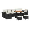 vidaXL Tuin Sofa Set 10 st Zwart poly rattan