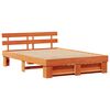 vidaXL Bedframe met lade Wasbruin 150 x 200 cm Massief grenenhout
