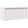 vidaXL Wandkast 80x30x35 cm massief grenenhout wit