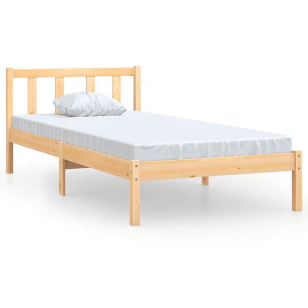 vidaXL Bedframe massief grenenhout 90x190 cm