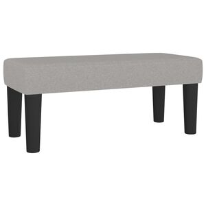 vidaXL Bankje 70x30x30 cm stof lichtgrijs