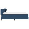 vidaXL Boxspringbed met matras met hoofdeinde Blauw 200 x 200 cm Stof