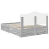 vidaXL Bedframe met hoofdeinde Grijs Sonoma 160 x 200 cm Bewerkt hout