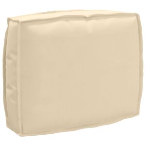 vidaXL Palletkussen voor rugleuning Beige 50 x 40 x 12 cm Oxford stof