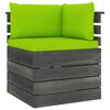 vidaXL 8-delige Loungeset pallet met kussens massief grenenhout