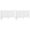 vidaXL Radiatorombouwen 2 st 152x19x81,5 cm MDF wit