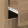 vidaXL Dressoir met lade 3 pcs Artisan Eiken Bewerkt hout