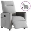 vidaXL Fauteuil elektrisch verstelbaar stof wolk grijs