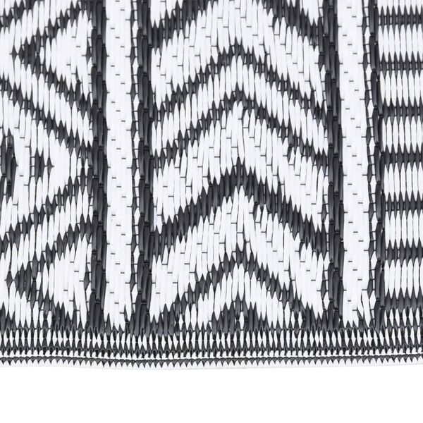 vidaXL Buitenkleed ARAKIL 160x230 cm polypropeen zwart