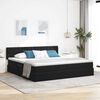vidaXL Opslag bed met matras met hoofdeinde Zwart 200 x 200 cm Fluweel