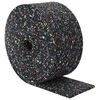 vidaXL Rubbergranulaatrol Zwart 1000 x 10 x 0,8 cm Rubber