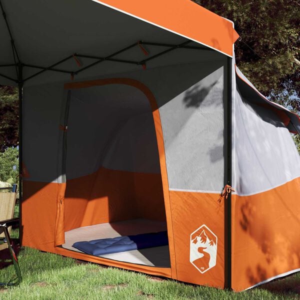 vidaXL Camping Tent Set met dak 2 pcs Oranje Taffeta en Stof