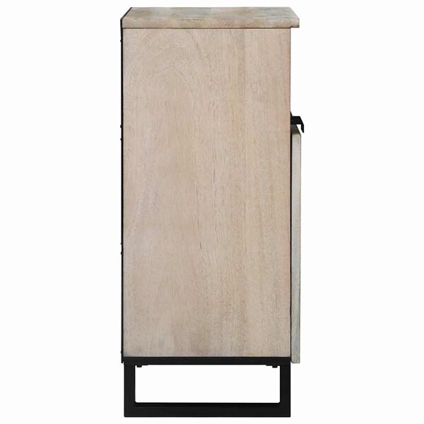 vidaXL Media-opslagkasten en rekken Wit en zwart 60 x 33 x 75 cm