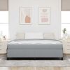 vidaXL Boxspringbed Lichtgrijs 180 x 200 cm Stof