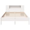 vidaXL Bed met boekenkast zonder matras grenenhout wit 140x200 cm