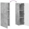 vidaXL Tv-meubelset Wandgemonteerd 4 pcs Beton Grijs Bewerkt hout