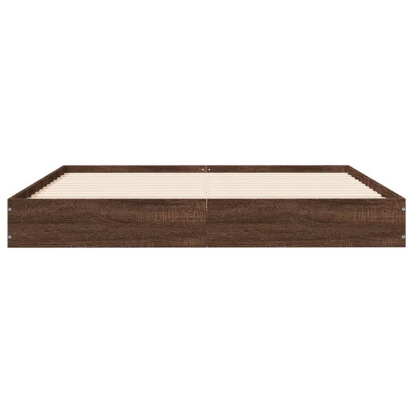 vidaXL Bedframe zonder matras bewerkt hout bruin eikenkleur 120x200 cm