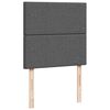 vidaXL Boxspring met matras stof donkergrijs 100x200 cm