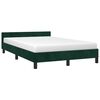 vidaXL Bedframe zonder matras 120x190 cm fluweel donkergroen
