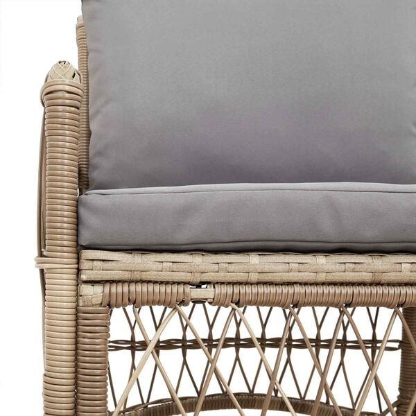 vidaXL Tuinstoel Beige 60 x 70 x 78cm poly rattan