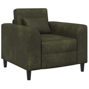 vidaXL Fauteuil Legergroen Nep Suede Leer